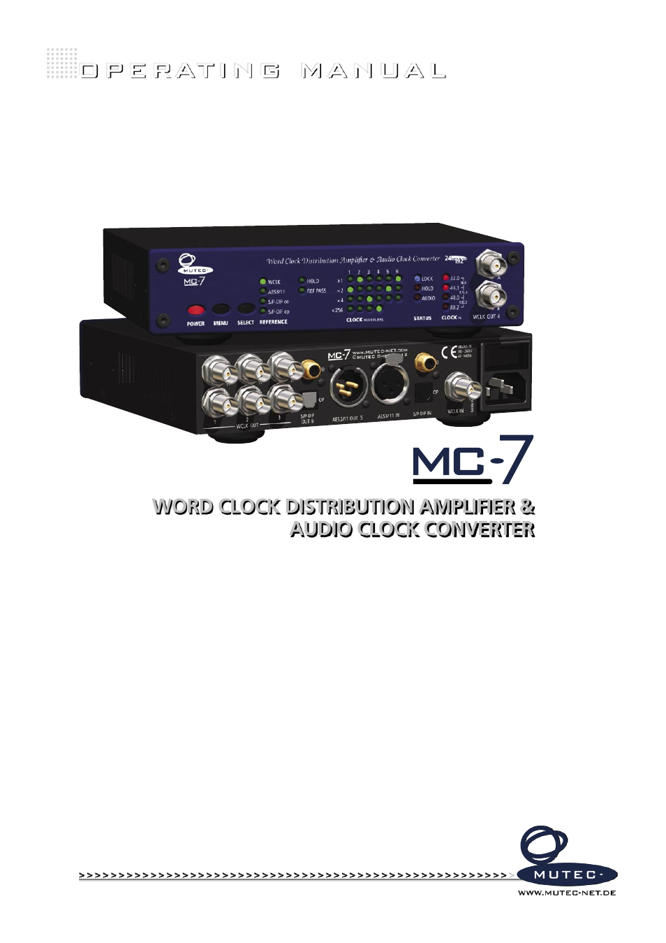 MUTEC MC-7 User Manual | 28 pages