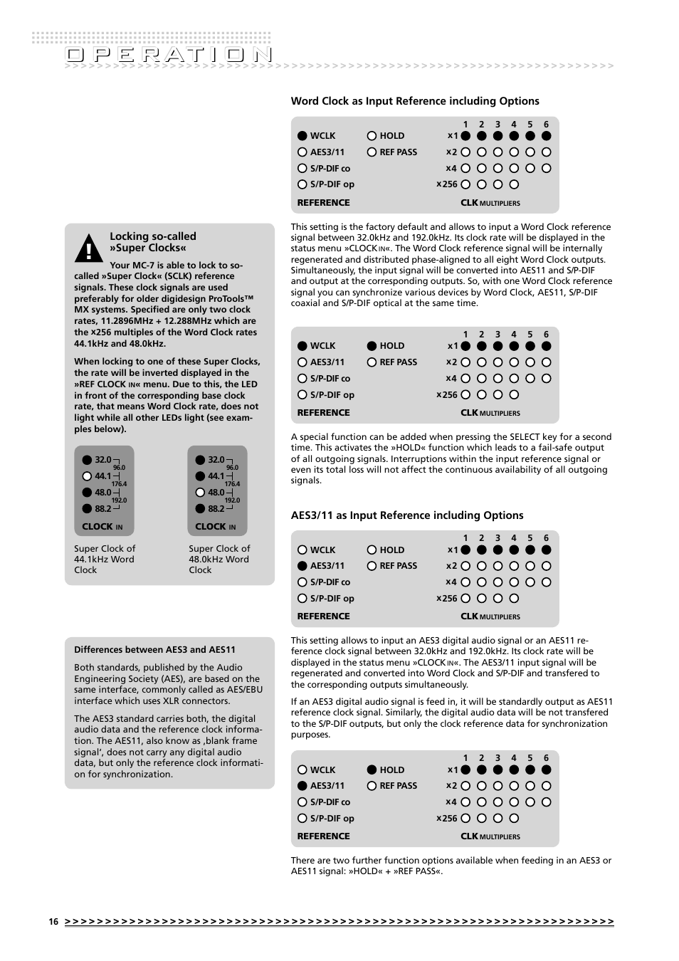 O p e rat i o n | MUTEC MC-7 User Manual | Page 16 / 28