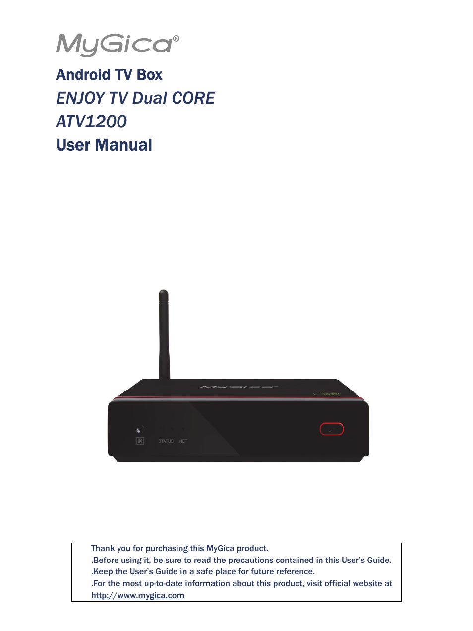 MyGica ATV1200 User Manual | 24 pages