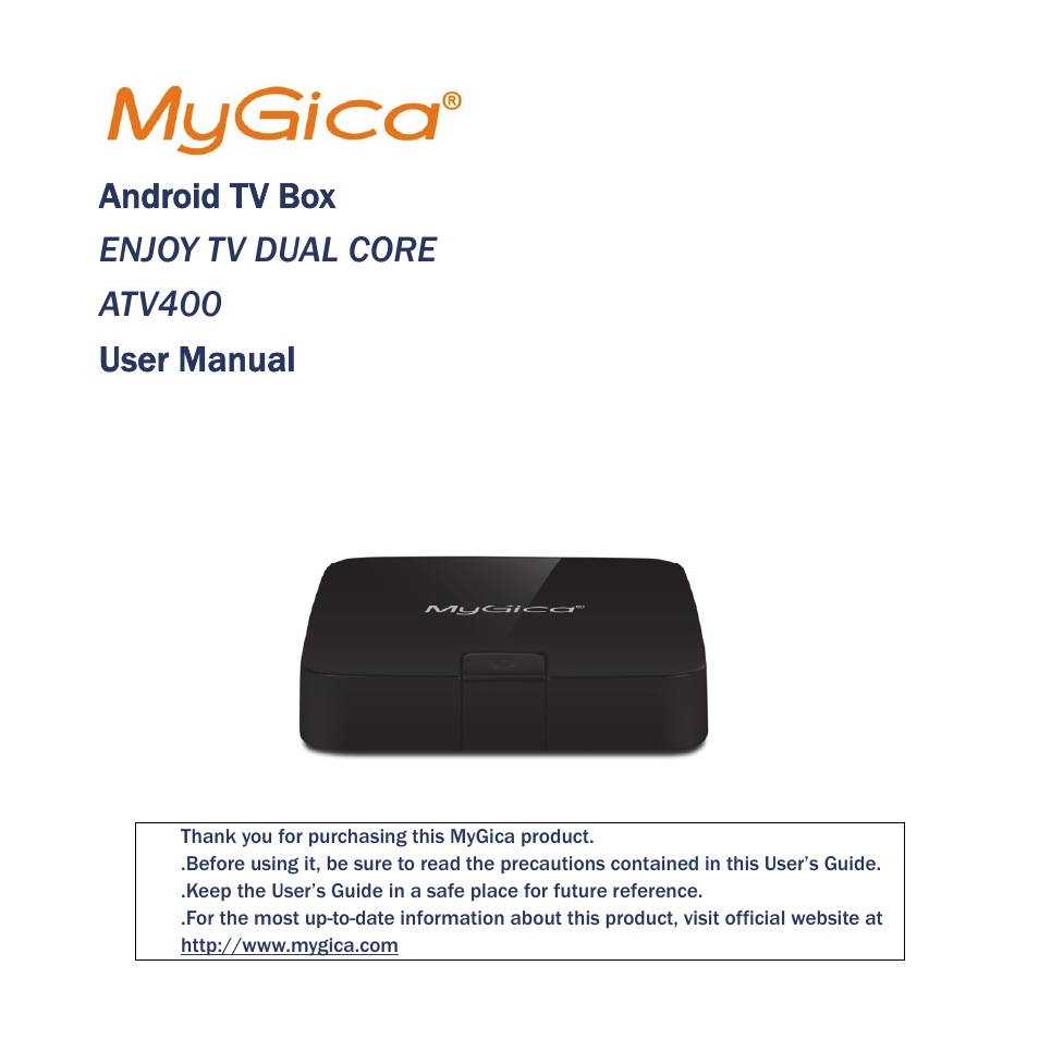 MyGica ATV400 User Manual | 36 pages