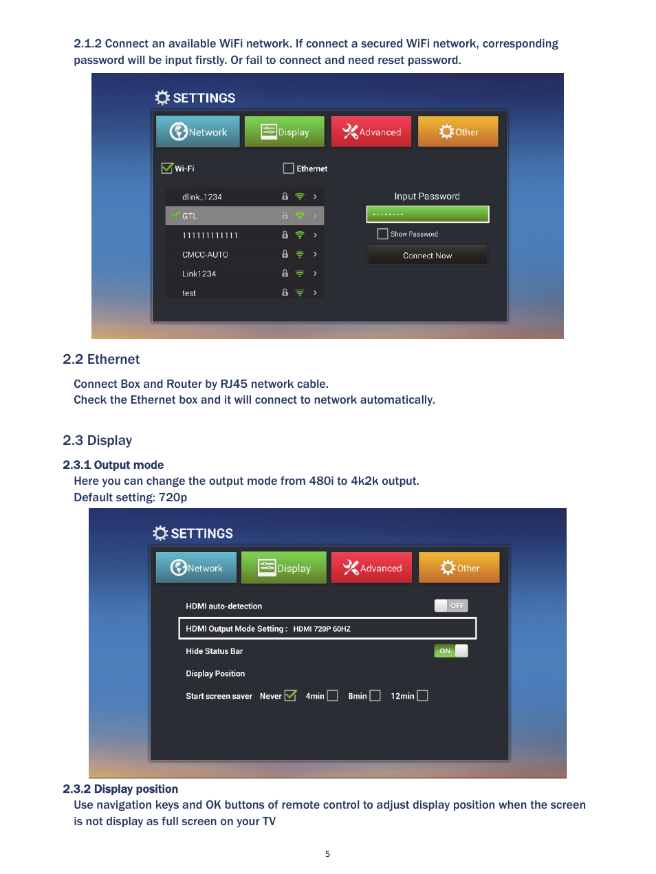 2 ethernet, 3 display | MyGica ATV380 User Manual | Page 6 / 12