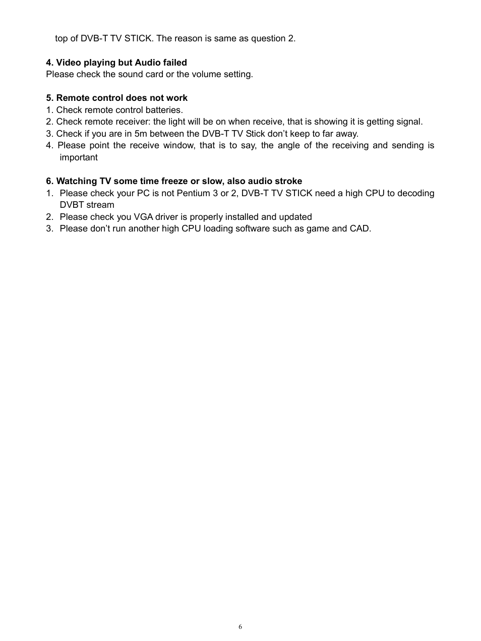 MyGica T230 User Manual | Page 6 / 6