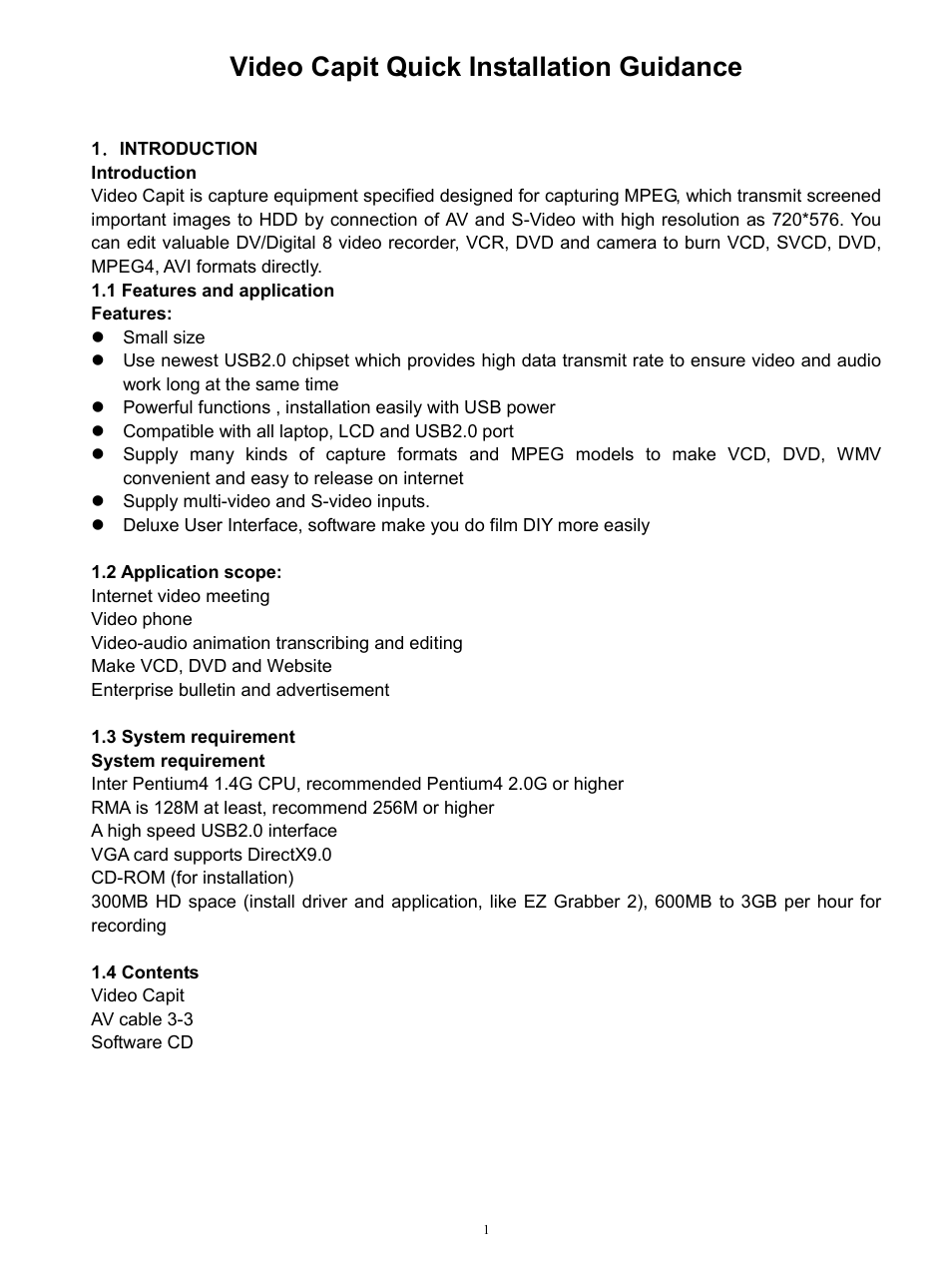 MyGica Capit User Manual | 8 pages