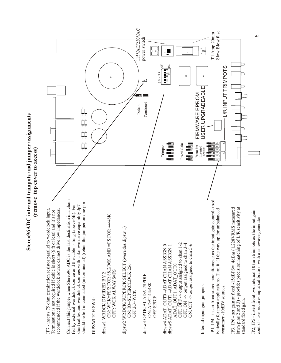 Mytek Digital Stereo 96 ADC (VER.7/sep 2010) User Manual | Page 6 / 20