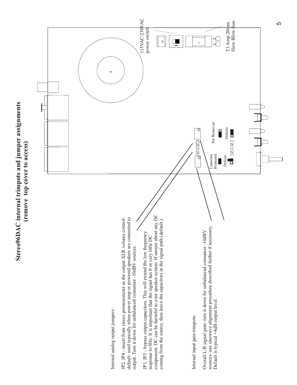 Mytek Digital Stereo 96 DAC (VER.8/sep 2010) User Manual | Page 6 / 14