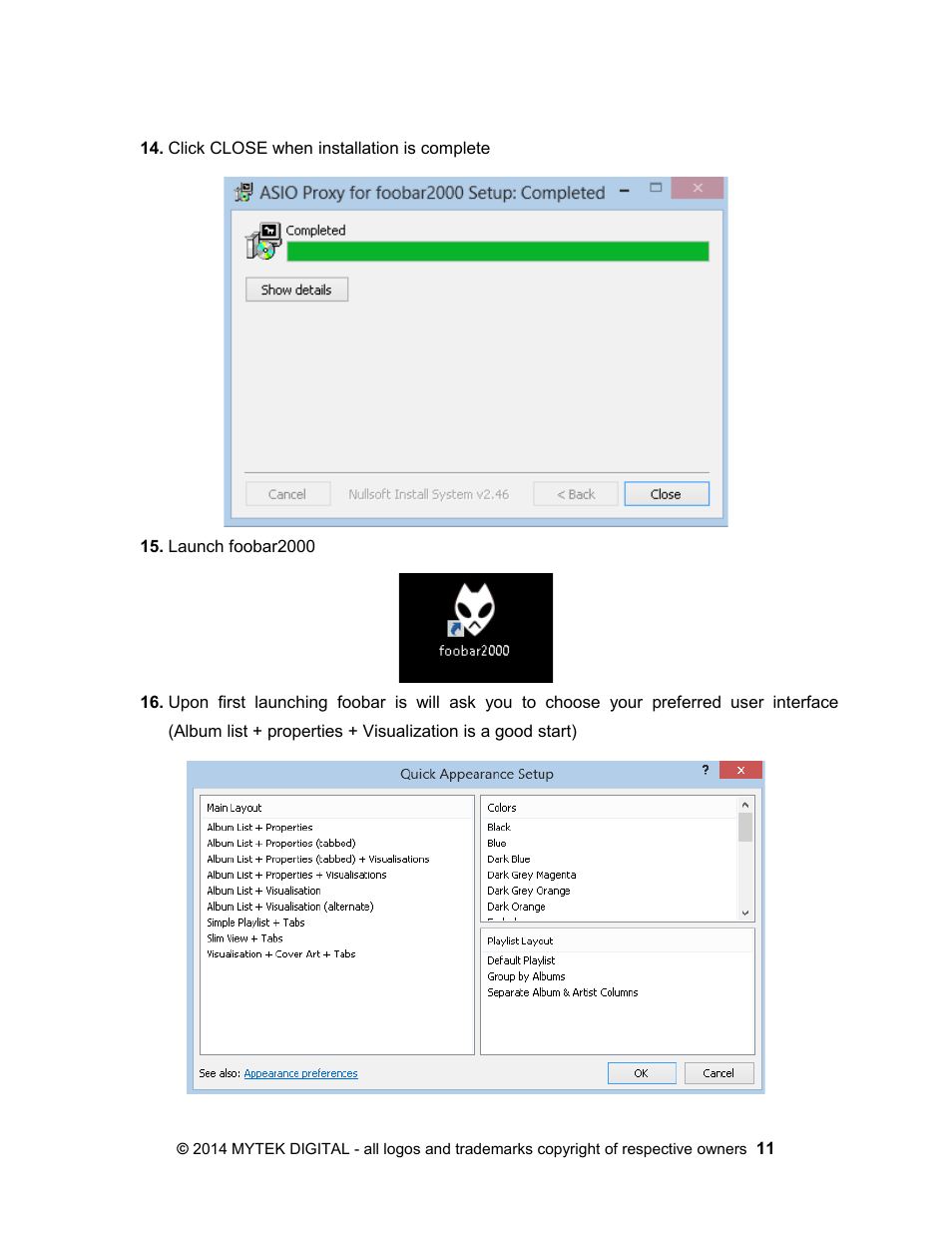 Mytek Digital Stereo 192- DSD DAC Software (v.2) User Manual | Page 11 / 78