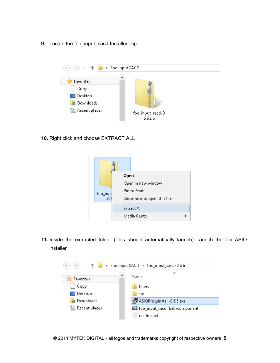 Mytek Digital Stereo 192- DSD DAC Software (v.2) User Manual | Page 9 / 78