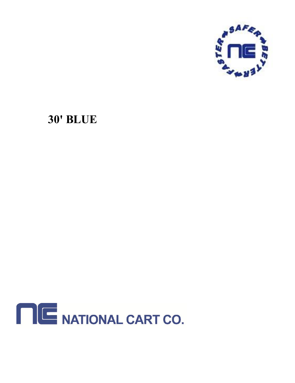 National Cart CCS-2766-0597B METAL COVERED CART CORRAL User Manual | 20 pages