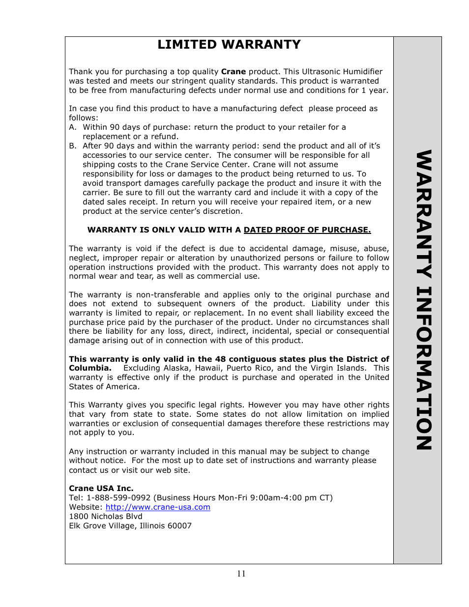 Crane EE-864 User Manual | Page 12 / 14