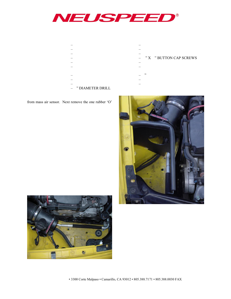 Neuspeed 65.10.61 User Manual | 3 pages