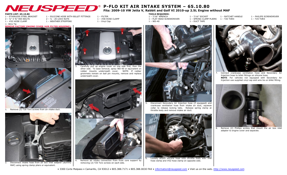 Neuspeed 65.10.80 User Manual | 2 pages