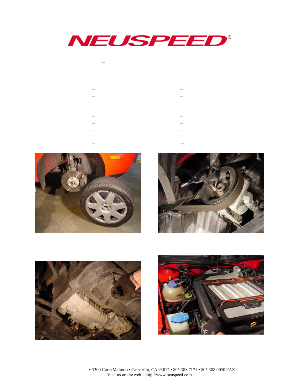 Neuspeed 62.10.71 User Manual | 4 pages