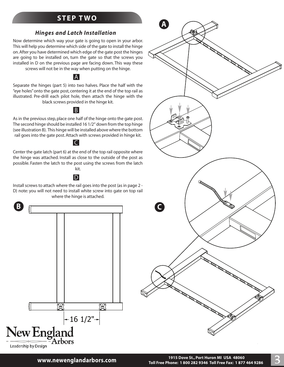 New England Arbors VA84258 User Manual | Page 3 / 5