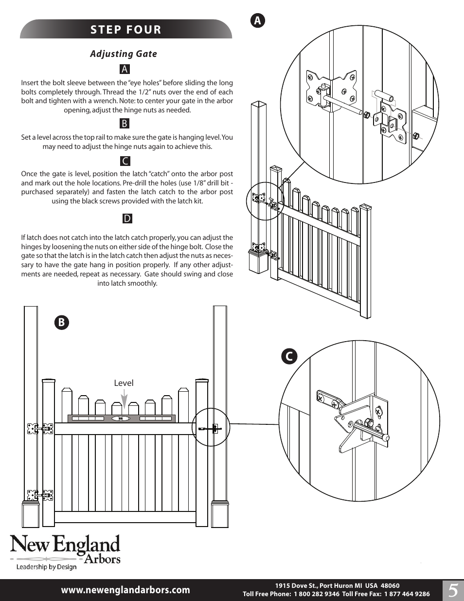 New England Arbors VA84258 User Manual | Page 5 / 5