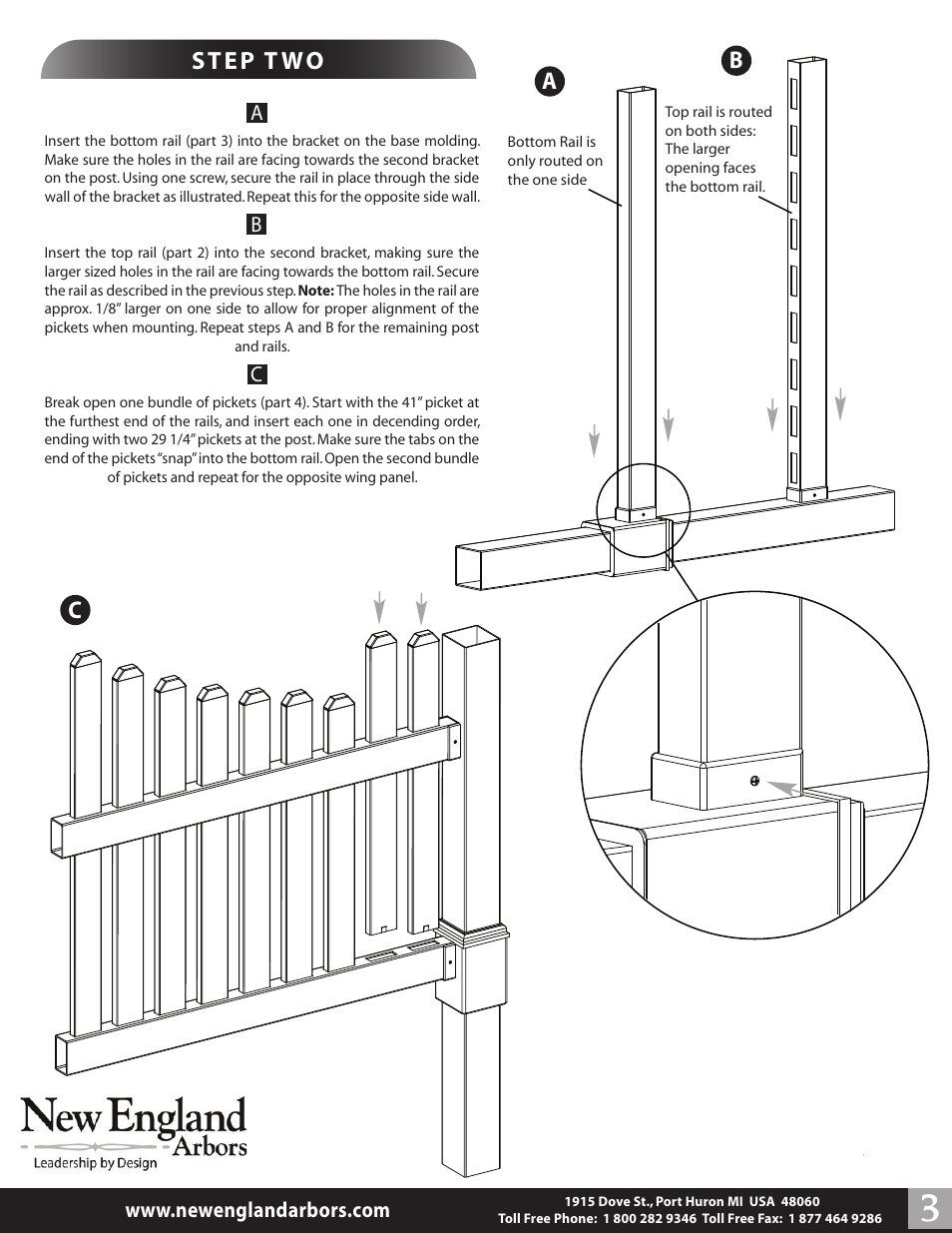 New England Arbors VA74338 User Manual | Page 3 / 5