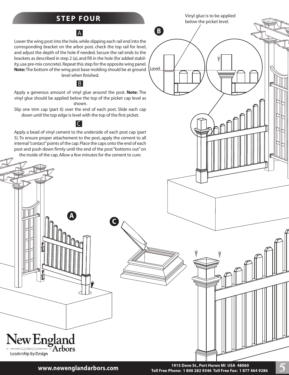 New England Arbors VA74338 User Manual | Page 5 / 5