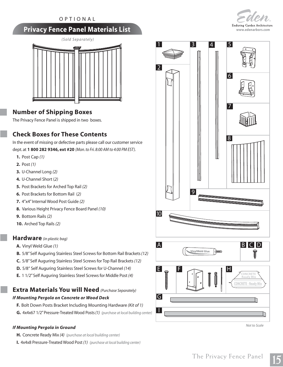 New England Arbors VA42025 User Manual | 3 pages