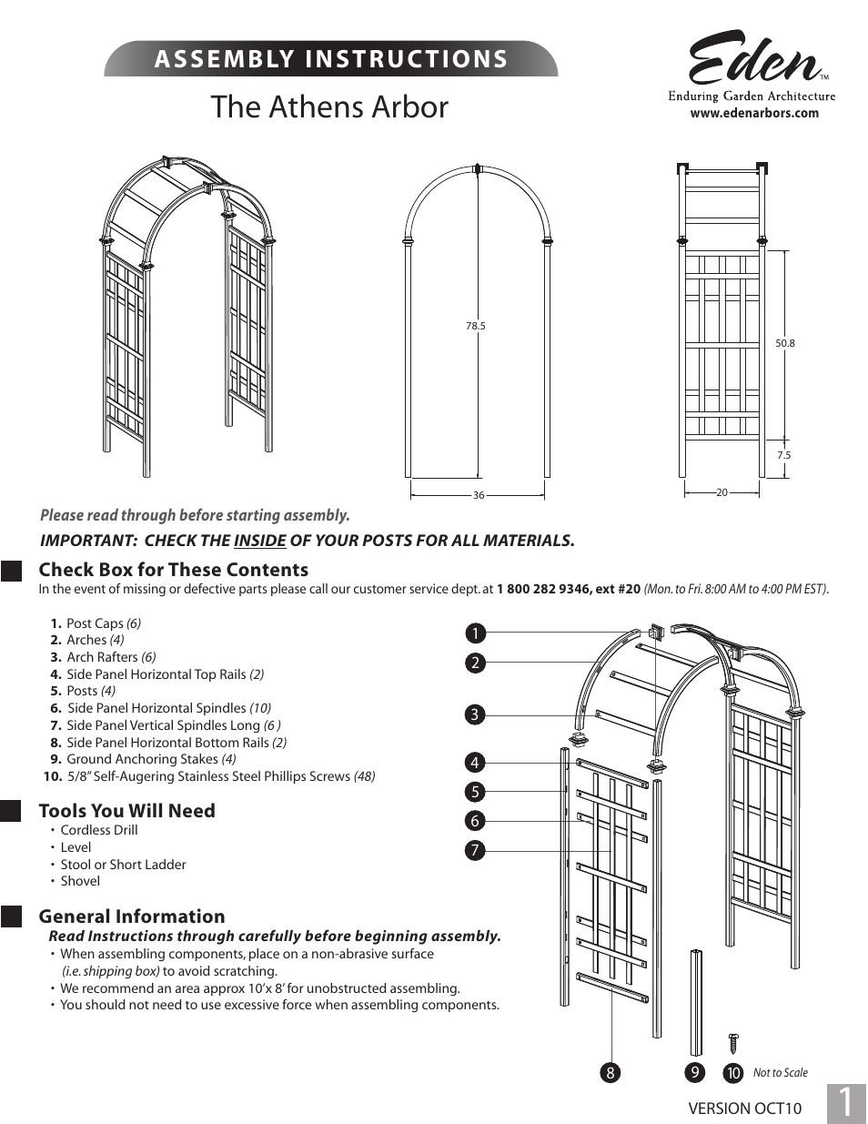 New England Arbors VA68111 User Manual | 4 pages