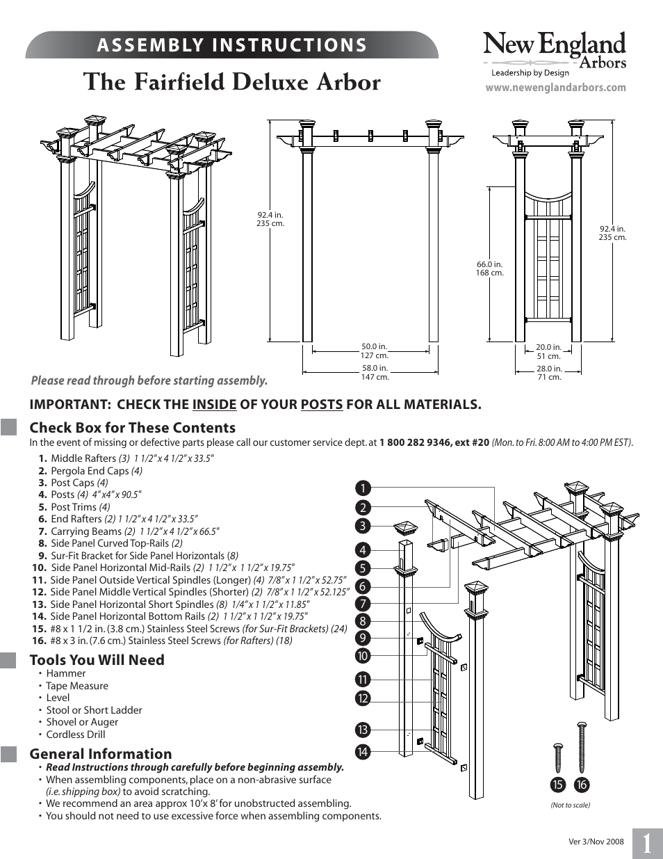 New England Arbors VA84242 User Manual | 5 pages