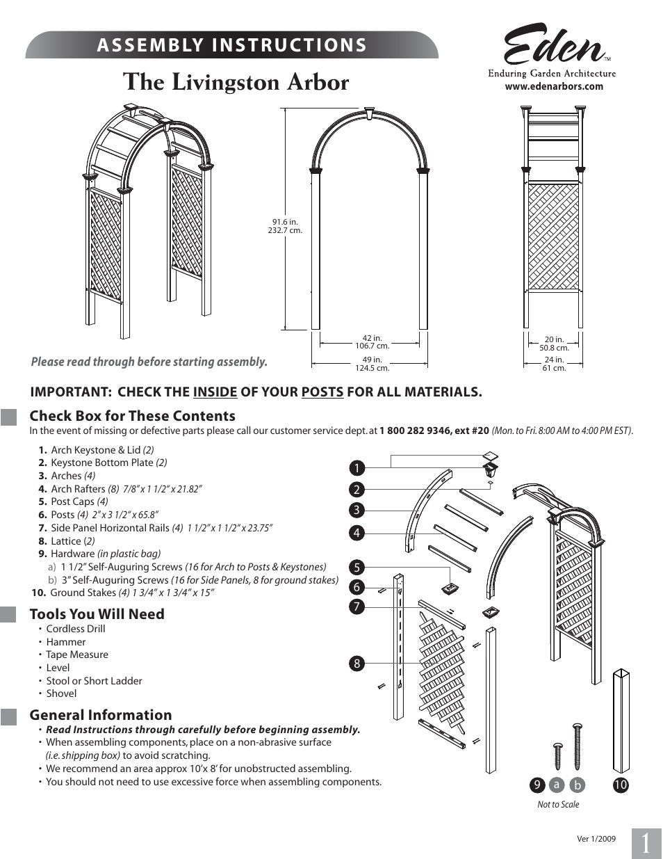 New England Arbors VA68103 User Manual | 4 pages