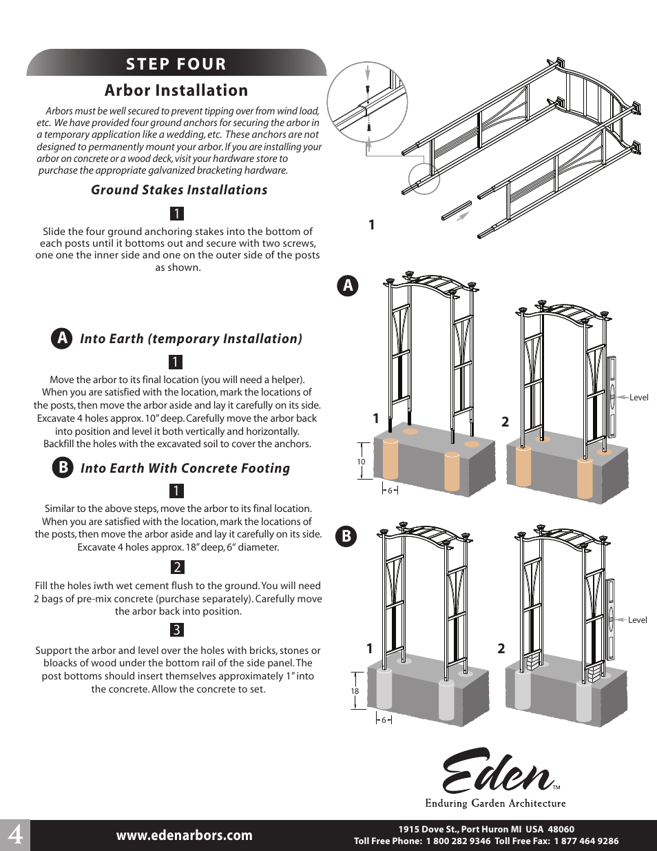 New England Arbors VA68102 User Manual | Page 4 / 4