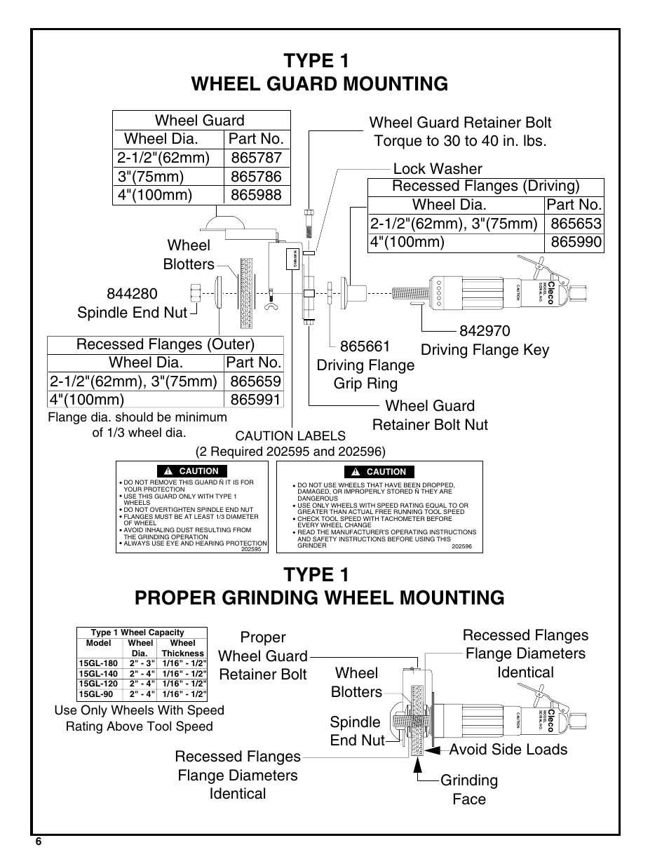 Lock washer, Avoid side loads | Cooper Bussmann Cleco 15G Series User Manual | Page 6 / 12