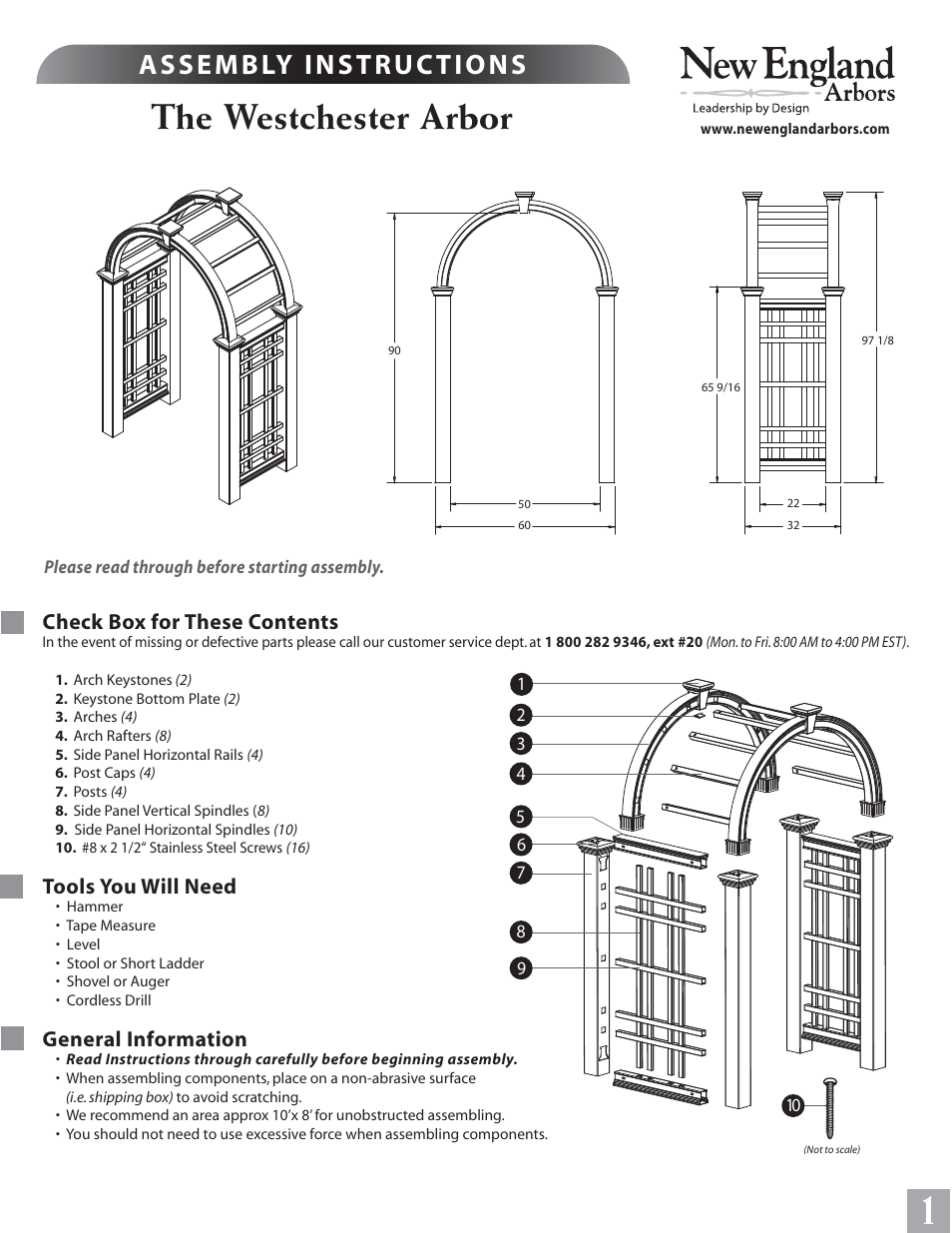 New England Arbors VA84234 User Manual | 5 pages