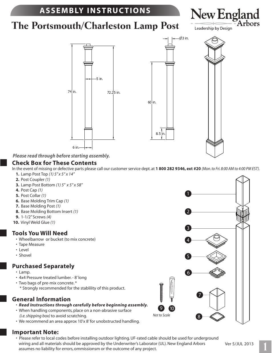 New England Arbors VA94433 User Manual | 3 pages