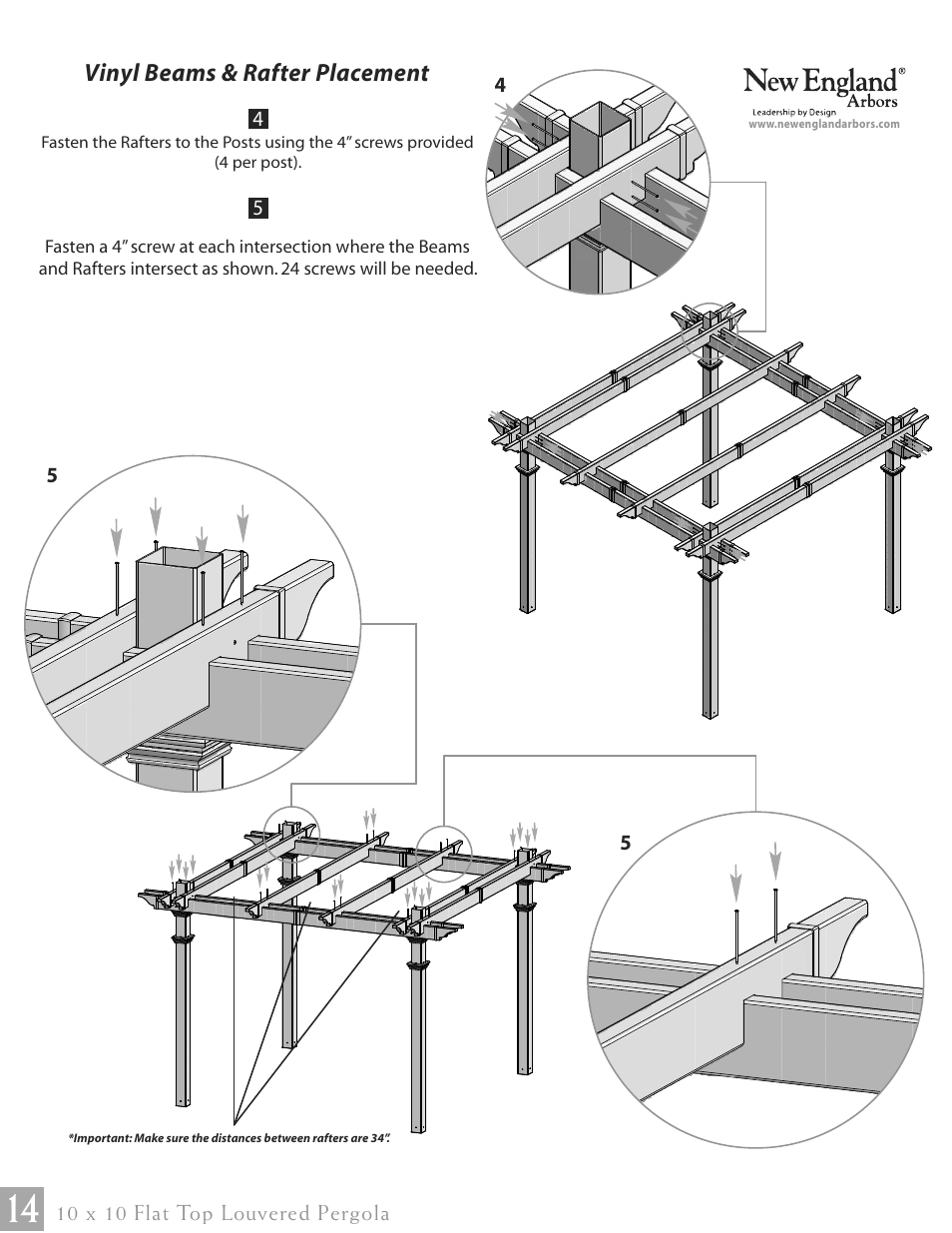 New England Arbors VA42062 User Manual | Page 14 / 23