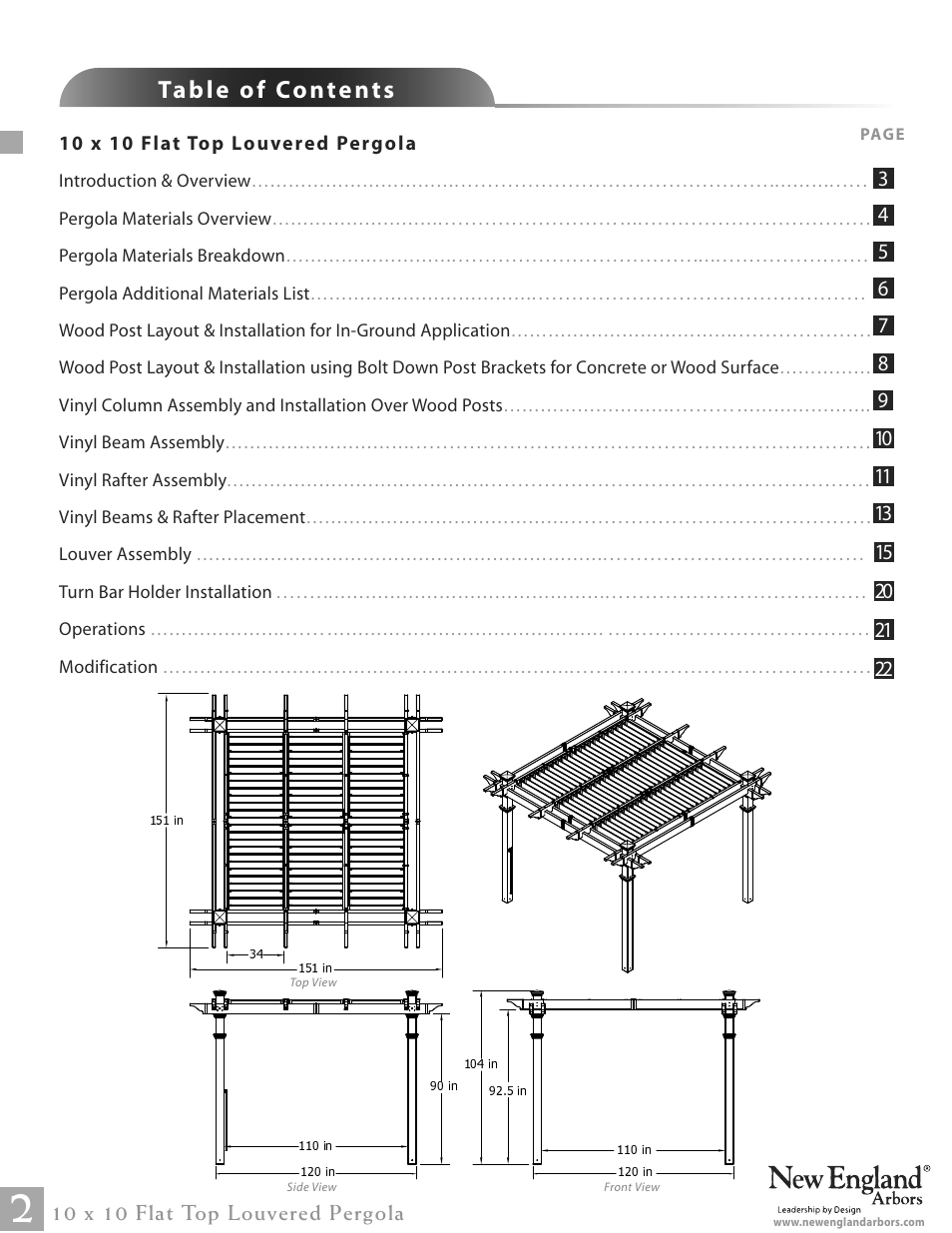 New England Arbors VA42062 User Manual | Page 2 / 23