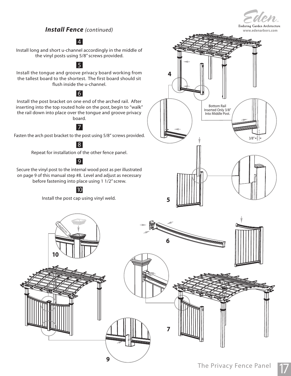 New England Arbors VA42011 User Manual | Page 17 / 17