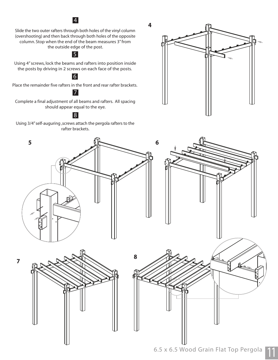 New England Arbors VA84044 User Manual | Page 11 / 12