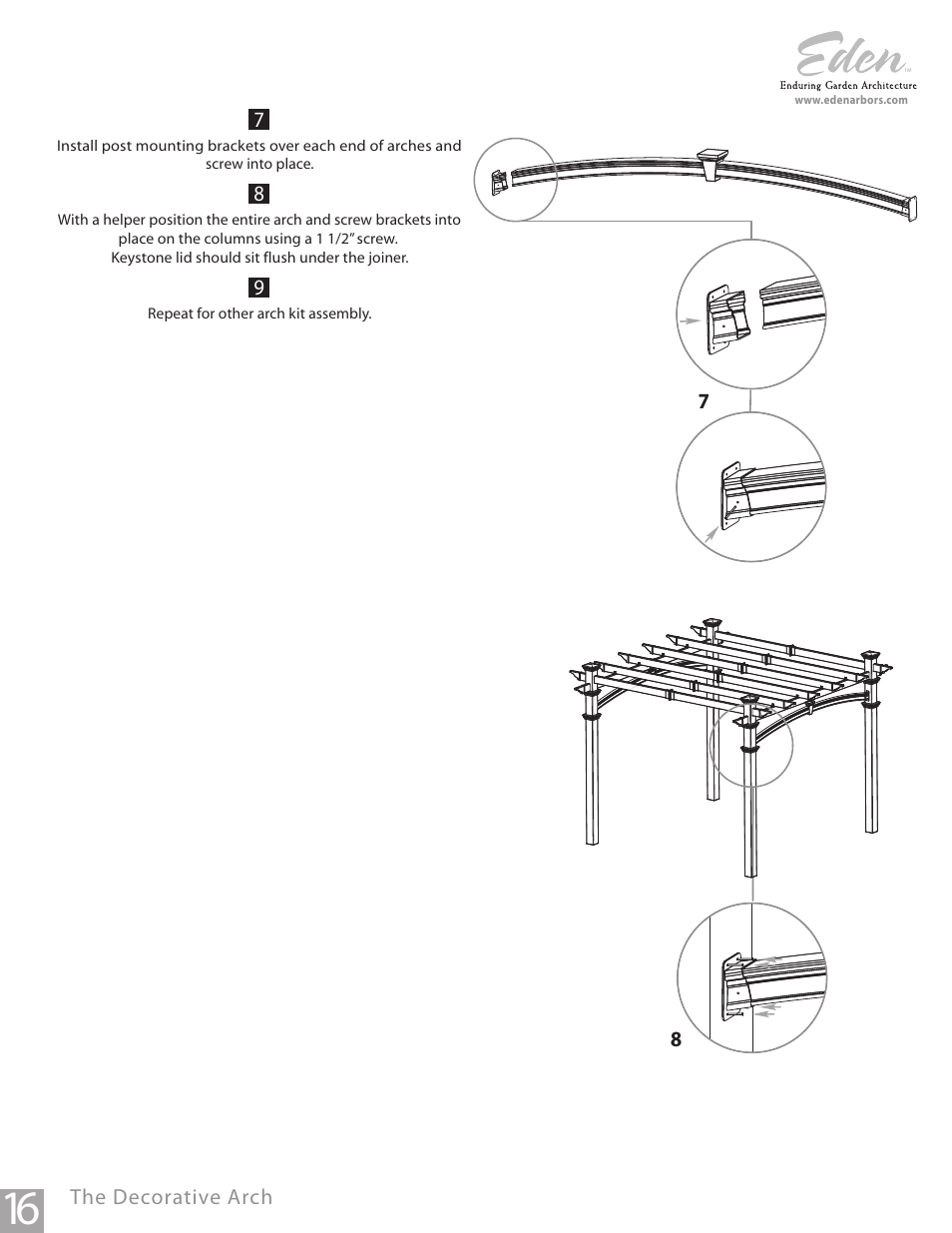 New England Arbors VA42037 User Manual | Page 16 / 19