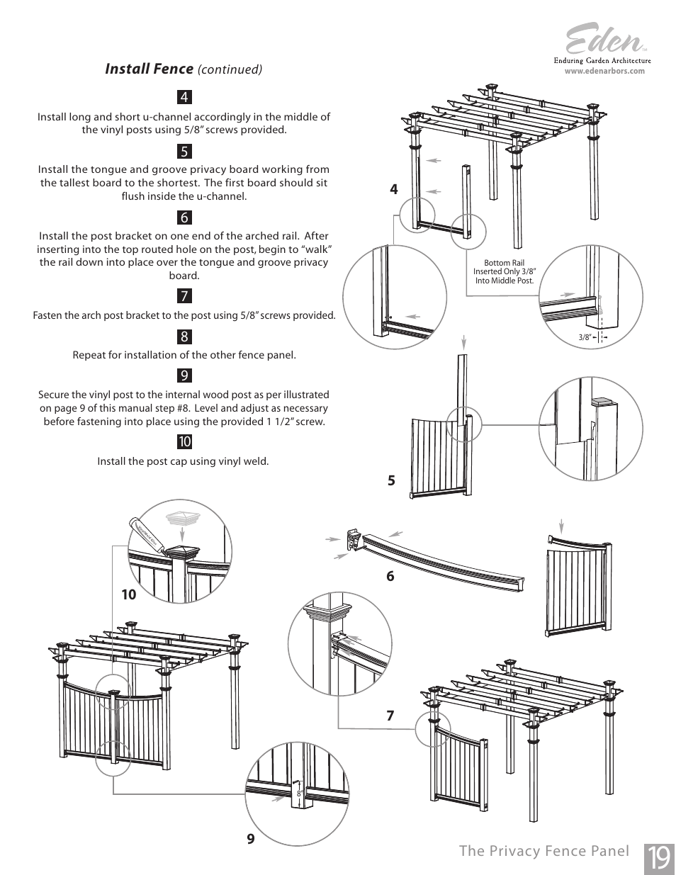 New England Arbors VA42037 User Manual | Page 19 / 19