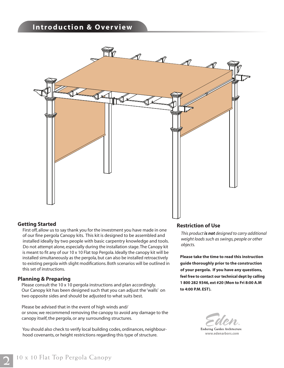 New England Arbors VA42057 User Manual | Page 2 / 7