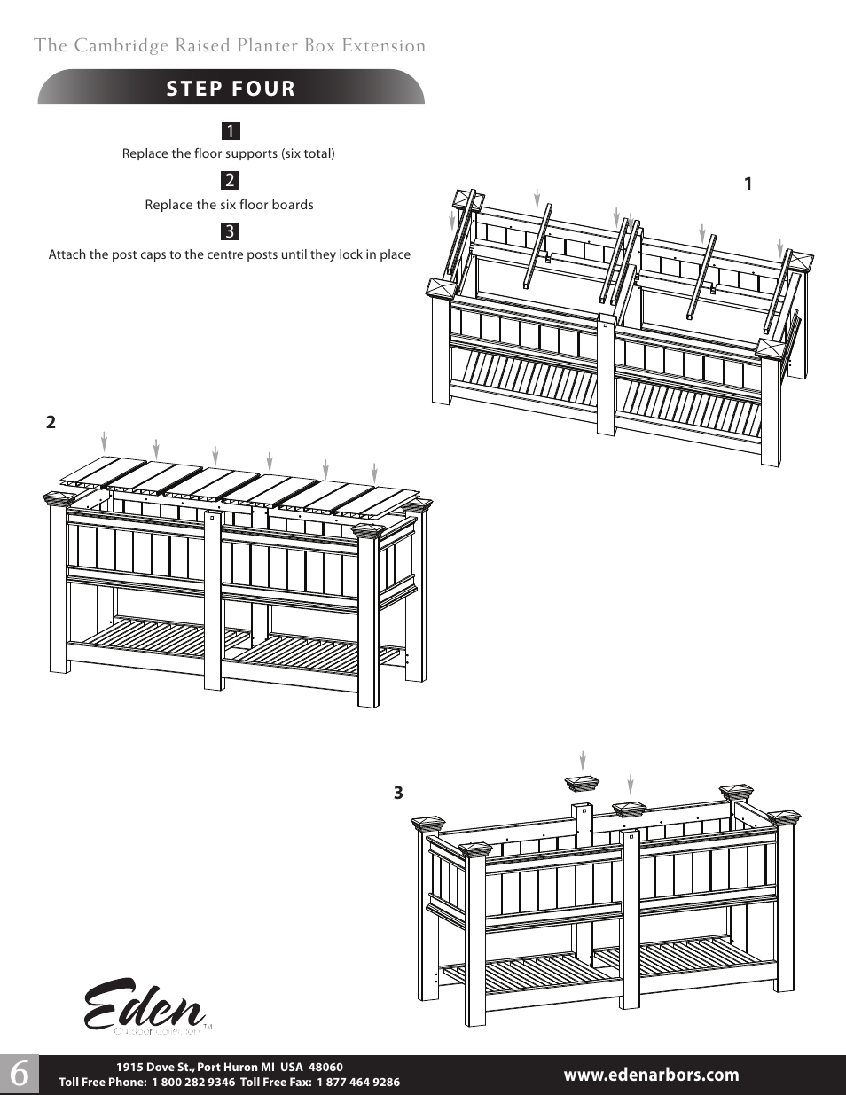 New England Arbors VA68215 User Manual | Page 6 / 6