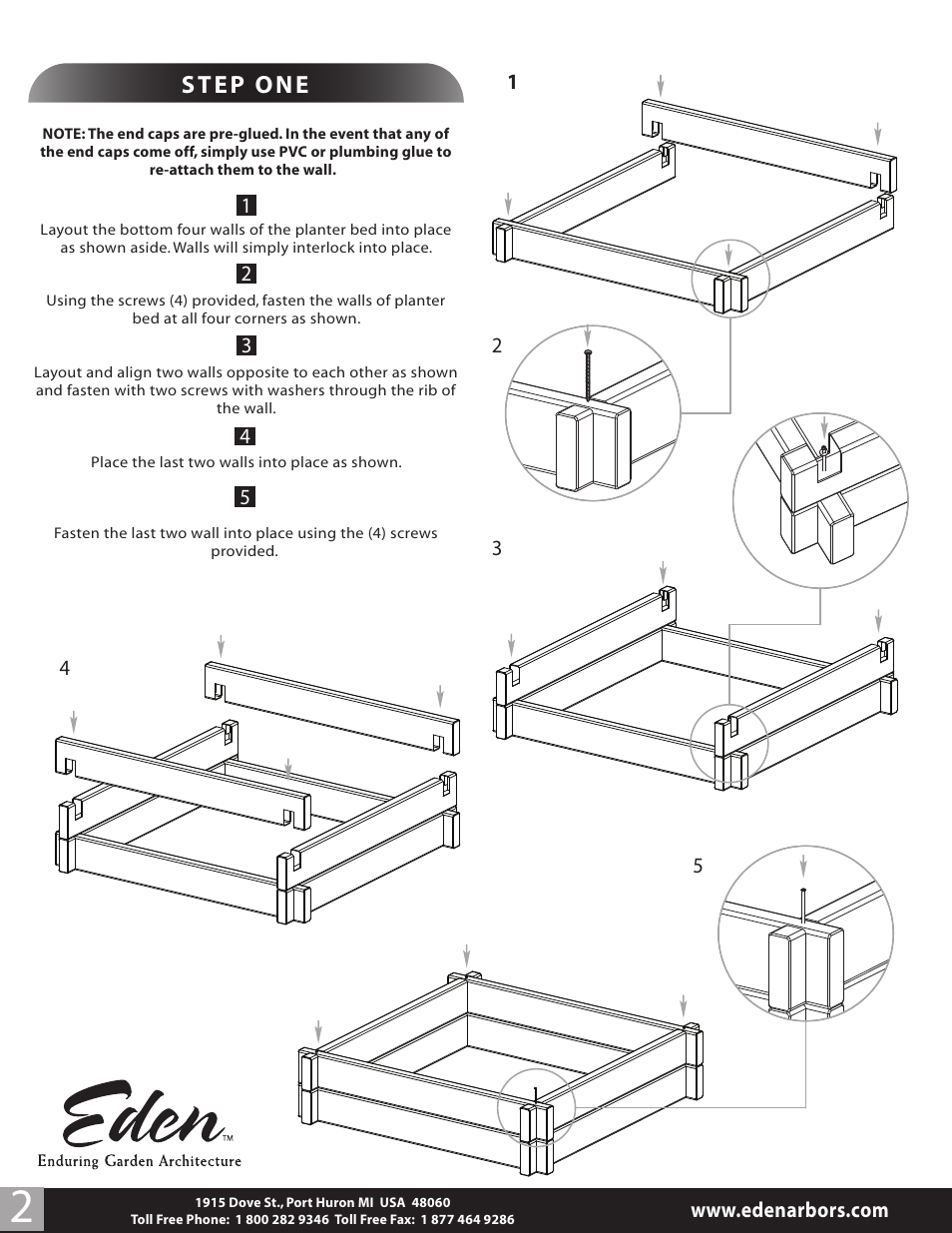 New England Arbors VA68225 User Manual | Page 2 / 2