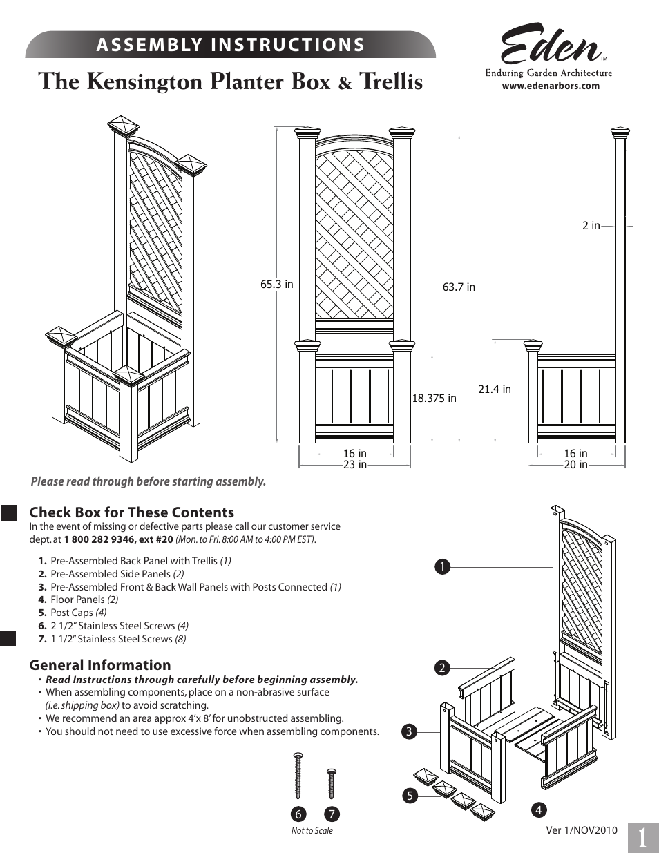 New England Arbors VA68221 User Manual | 2 pages