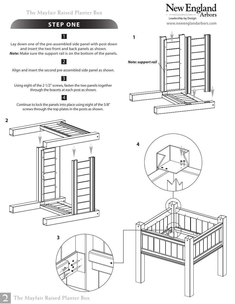 New England Arbors VA68218 User Manual | Page 2 / 3