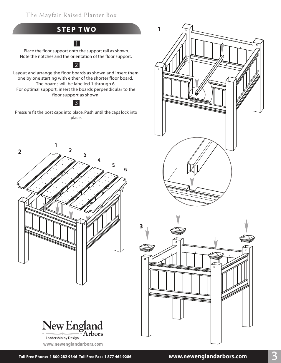 New England Arbors VA68218 User Manual | Page 3 / 3