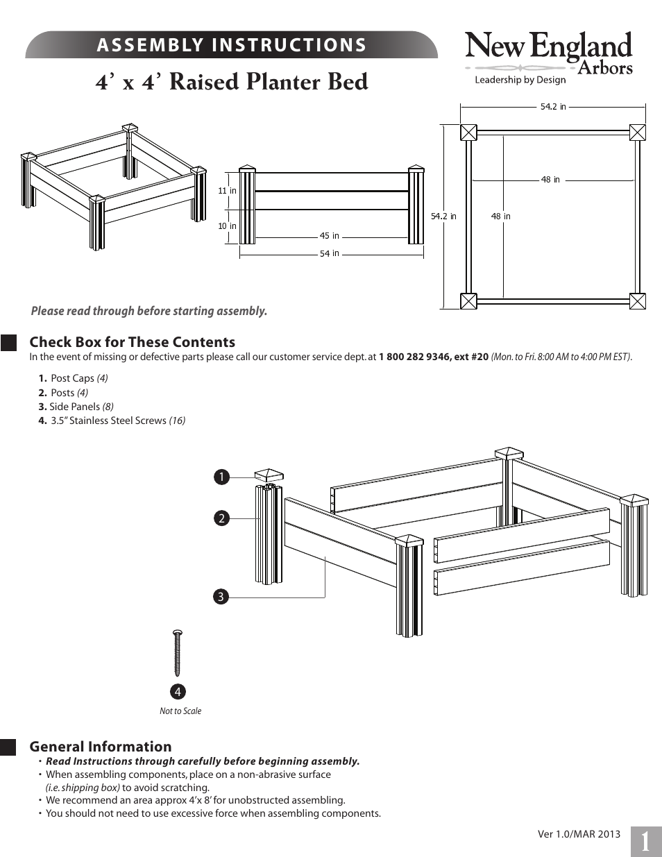 New England Arbors VA68228 User Manual | 2 pages