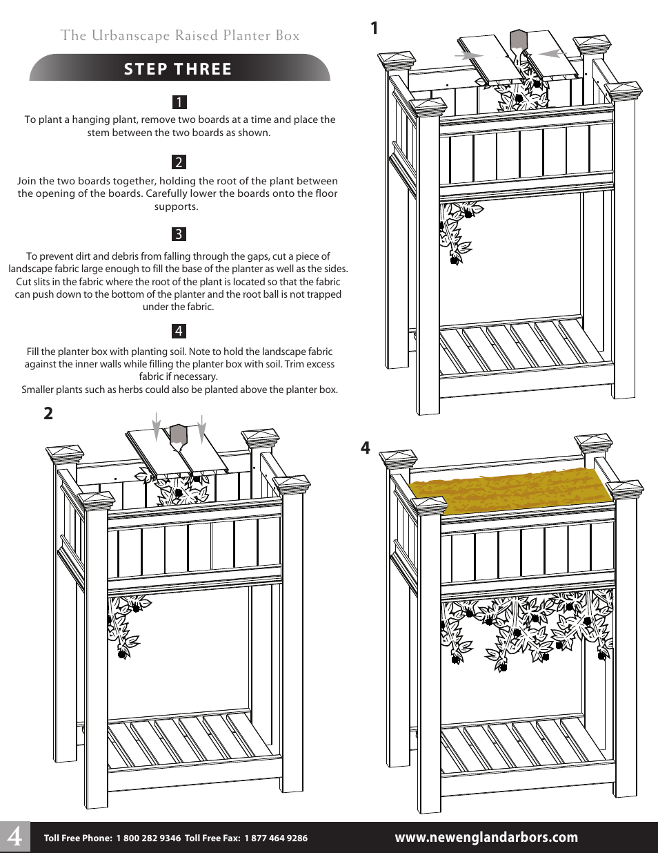 New England Arbors VA68217 User Manual | Page 4 / 4