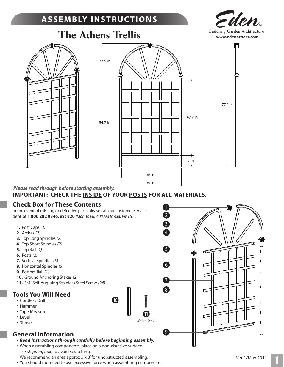 New England Arbors VA68202 User Manual | 4 pages