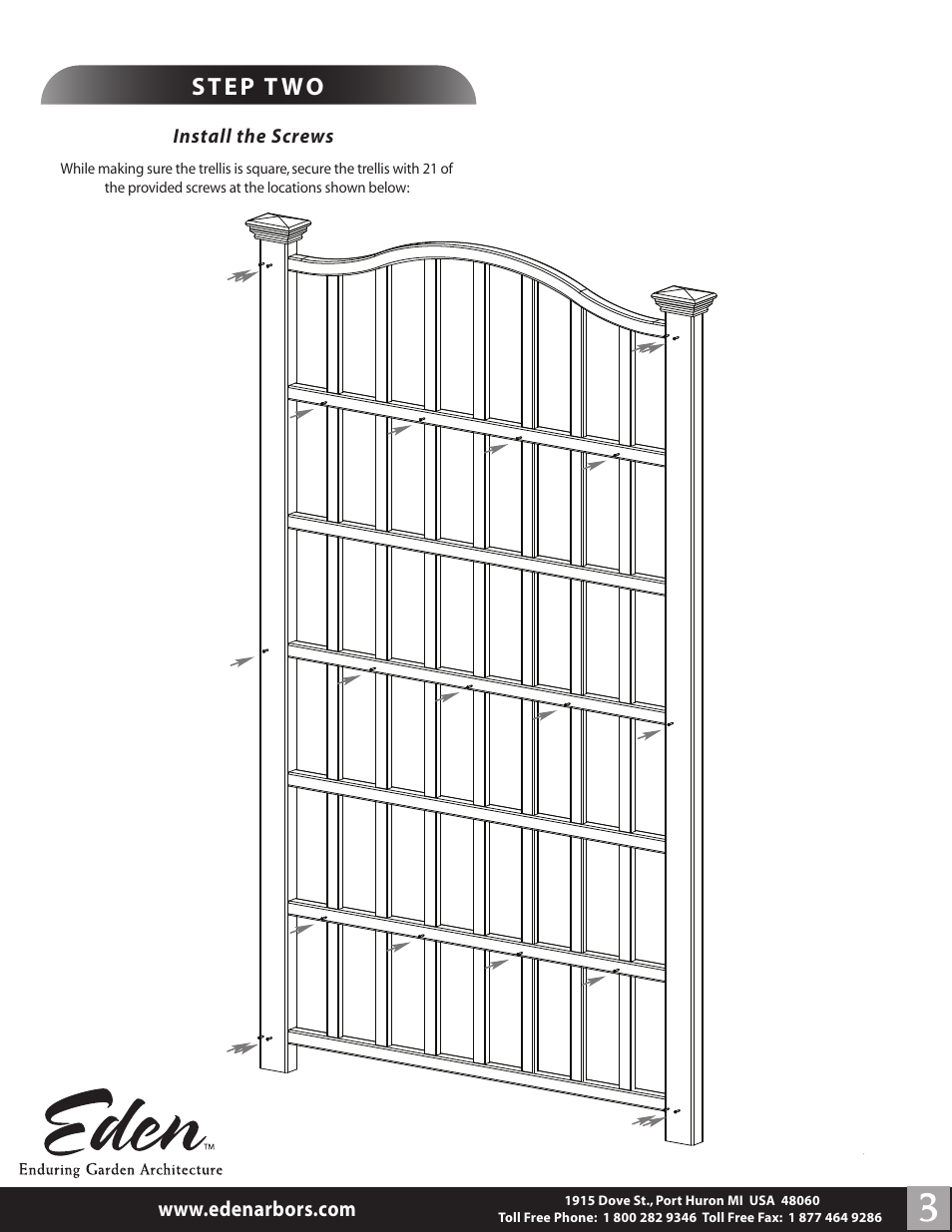 New England Arbors VA68200 User Manual | Page 3 / 4