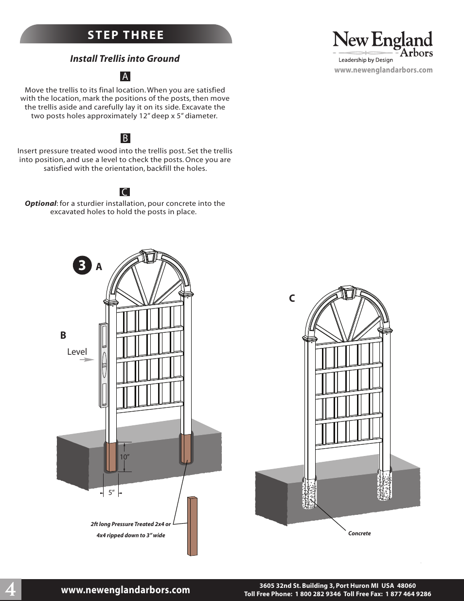 Hanover trellis pg4 | New England Arbors VA54230 User Manual | Page 4 / 4