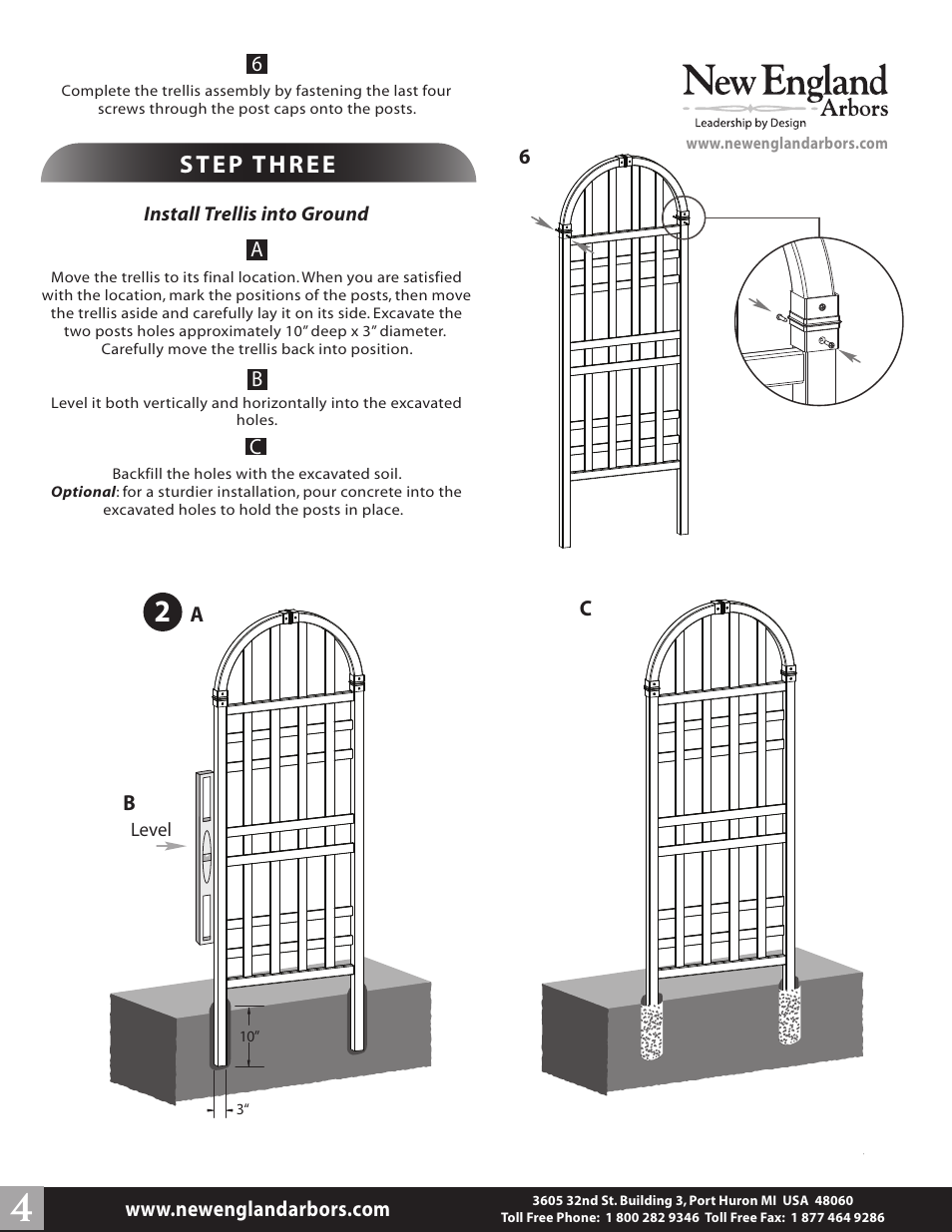 Waverley trellis pg4 | New England Arbors VA68205 User Manual | Page 4 / 4