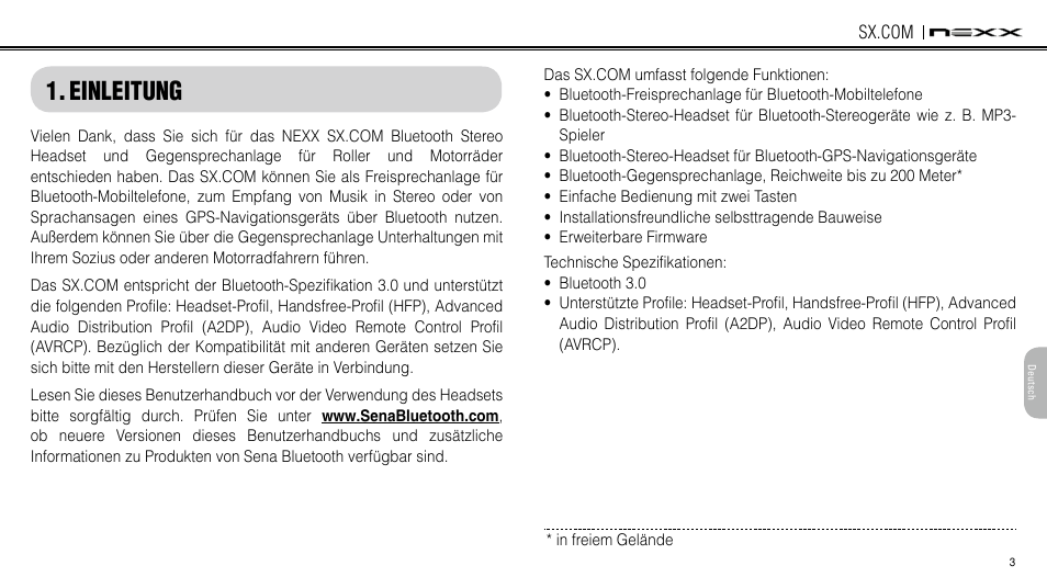 Einleitung | NEXX Helmets SX.COM User Manual | Page 111 / 162