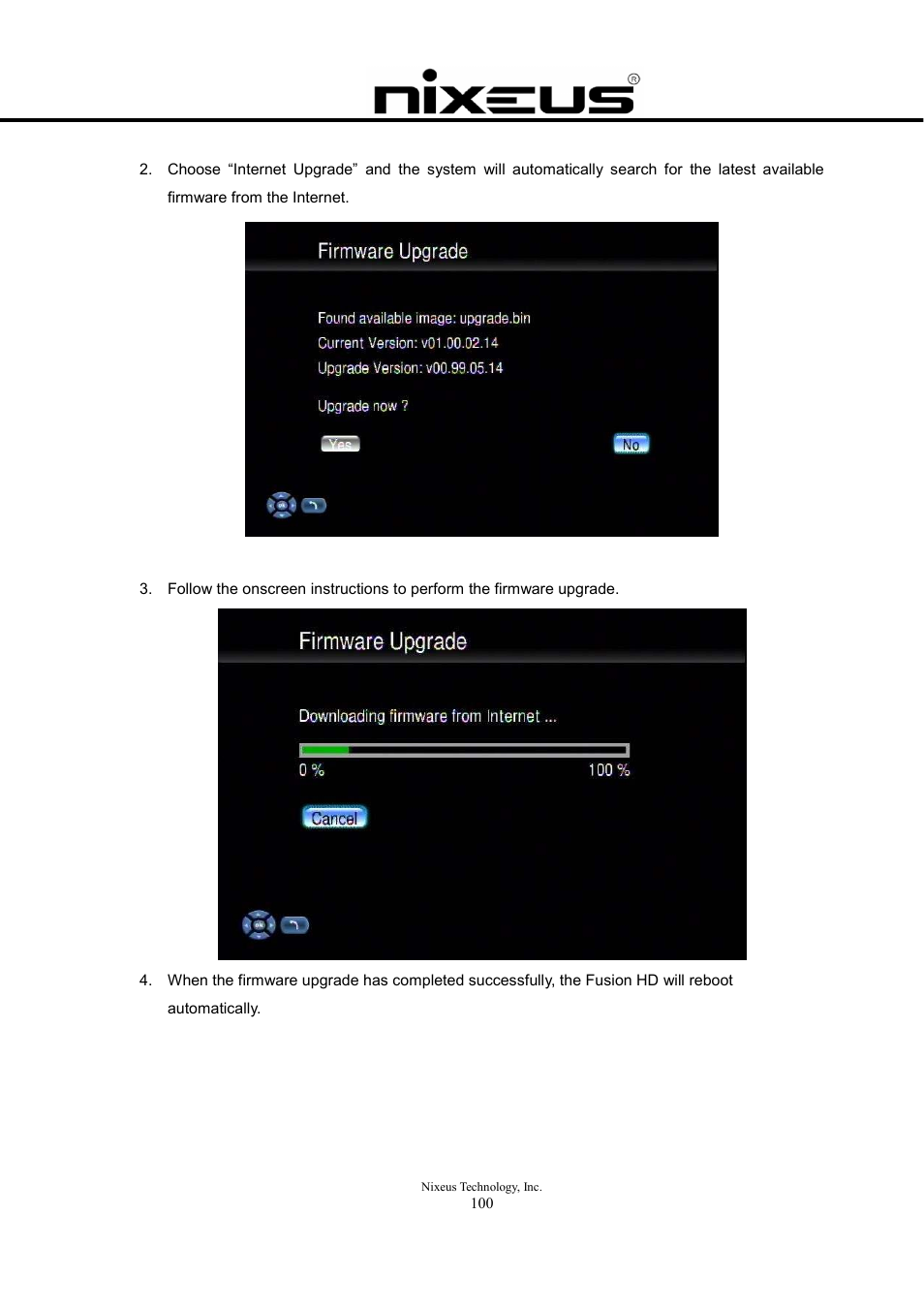 Nixeus Fusion HD User Manual User Manual | Page 100 / 128