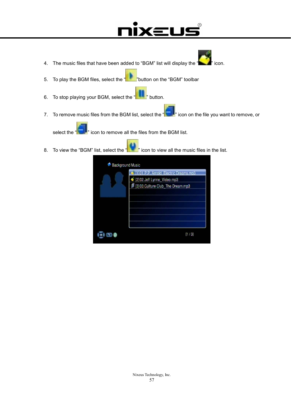 Nixeus Fusion HD User Manual User Manual | Page 57 / 128