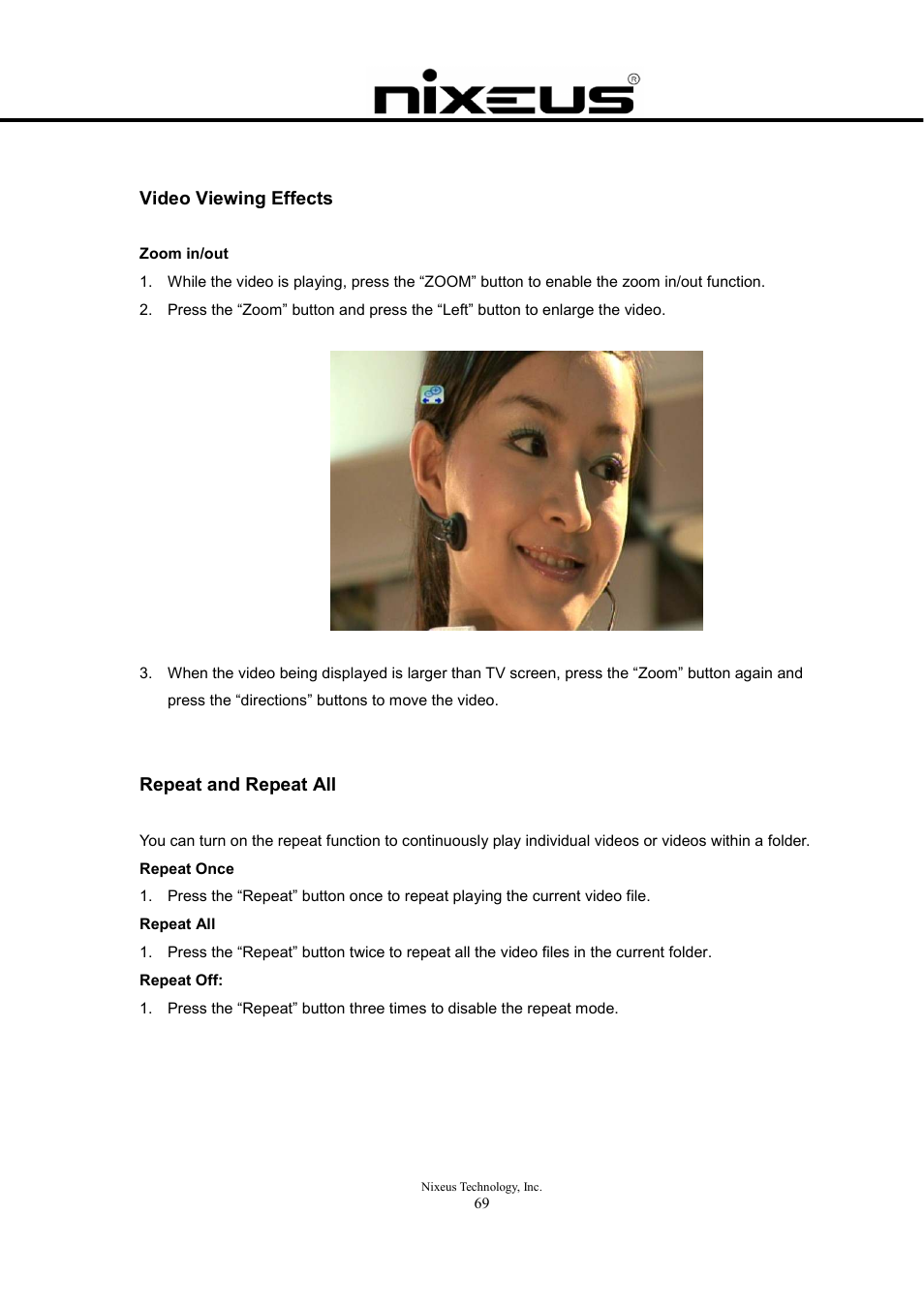 Nixeus Fusion HD User Manual User Manual | Page 69 / 128